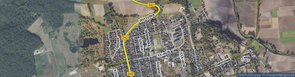 Zdjęcie satelitarne Słowiańska ul.